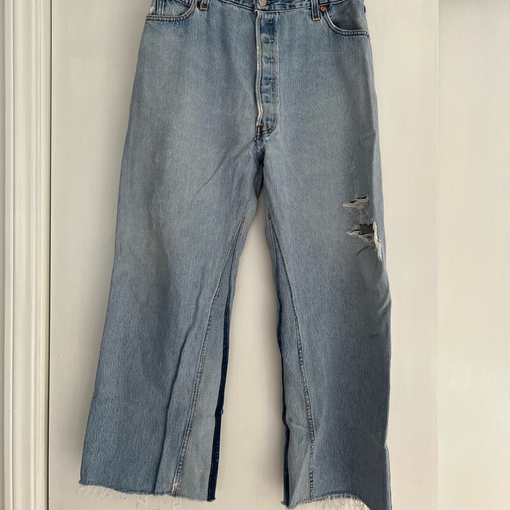 Re/done Levi’s wide leg denim size 30, tts.